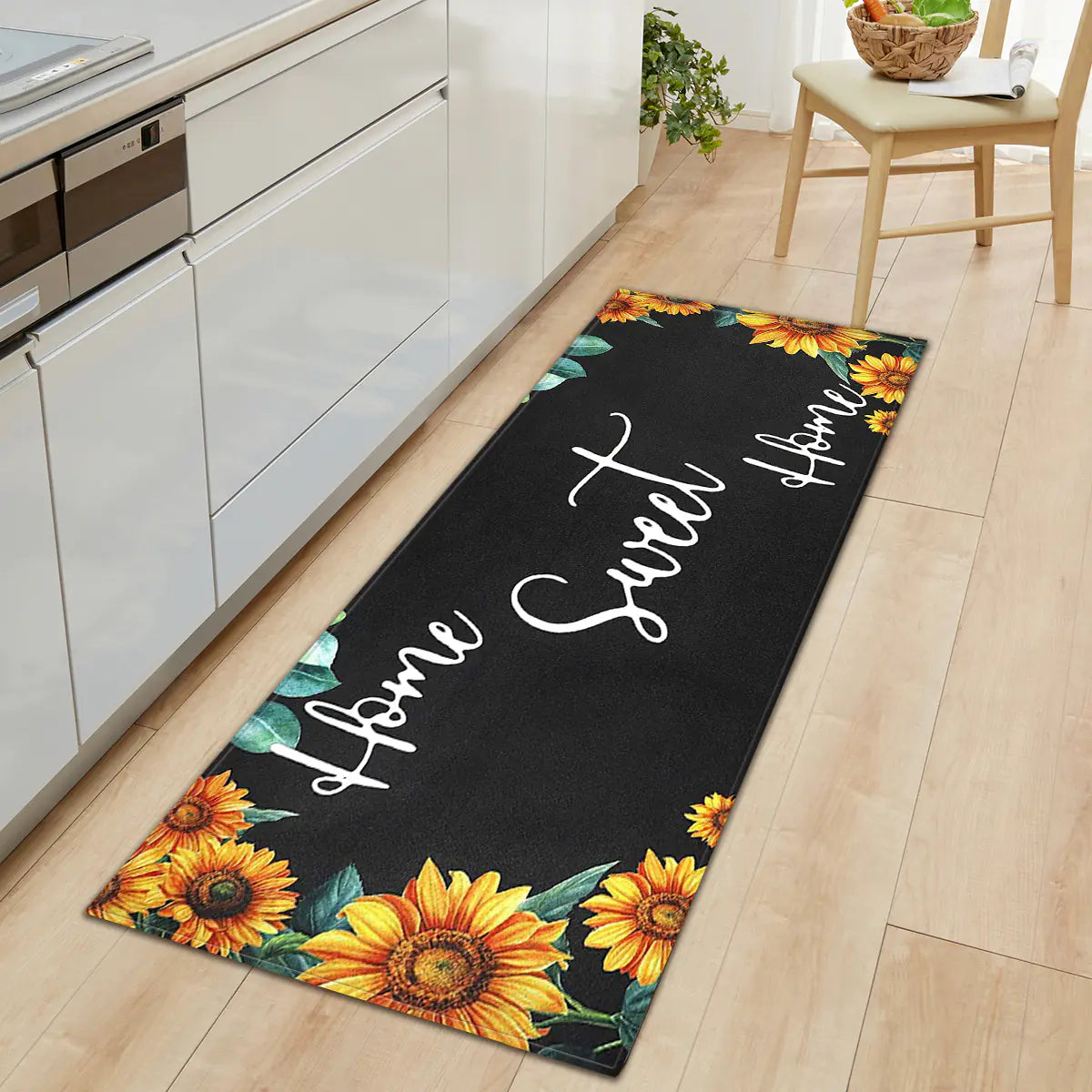 Geometric Kitchen Floor Mats – Non-Slip, Waterproof & Stylish
