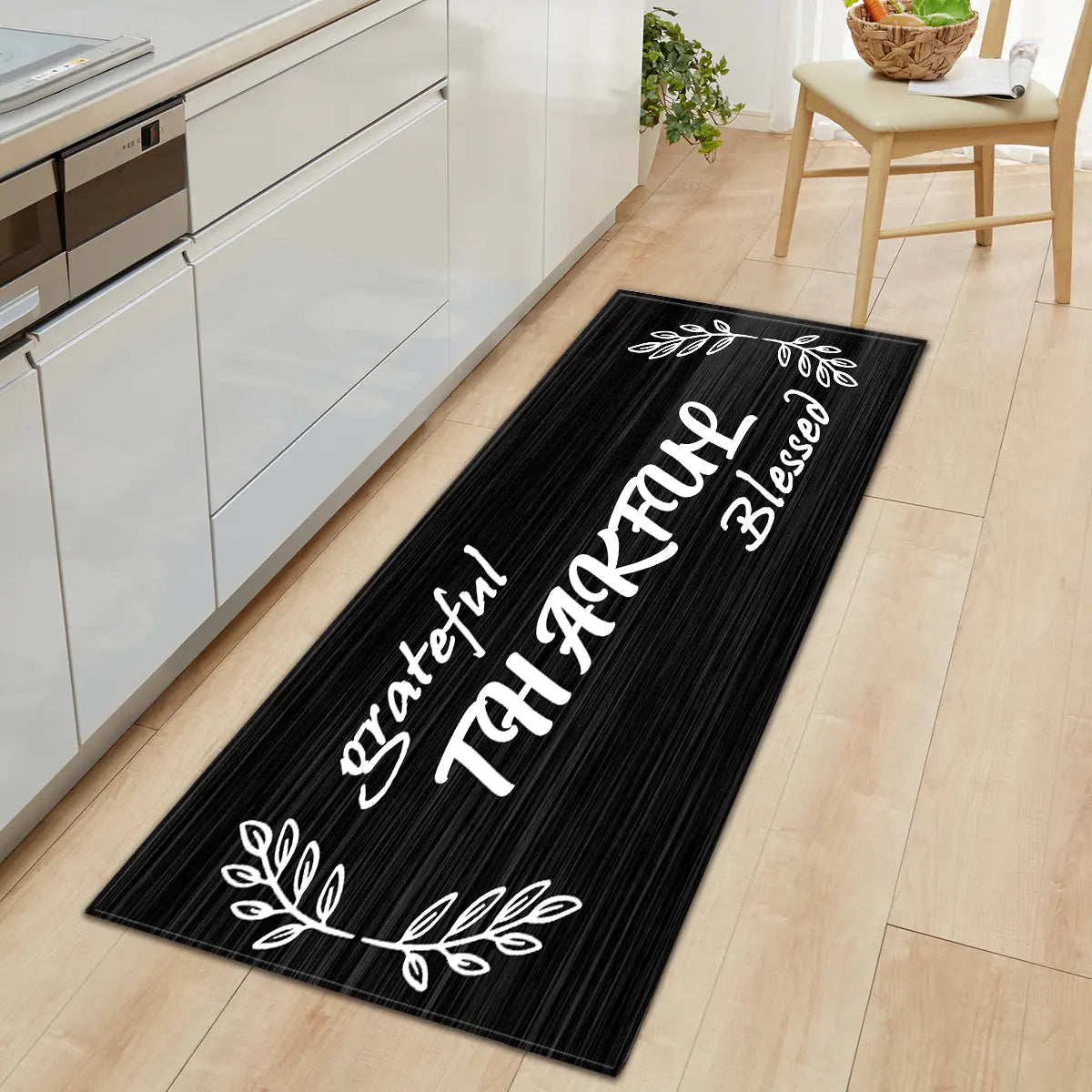 Geometric Kitchen Floor Mats – Non-Slip, Waterproof & Stylish