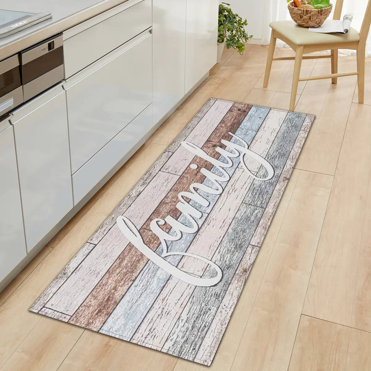 Geometric Kitchen Floor Mats – Non-Slip, Waterproof & Stylish