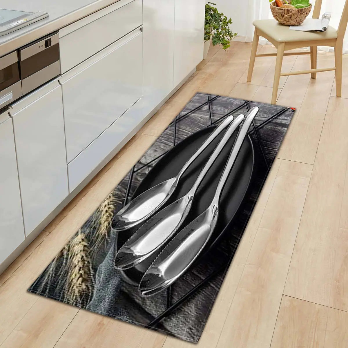 Geometric Kitchen Floor Mats – Non-Slip, Waterproof & Stylish