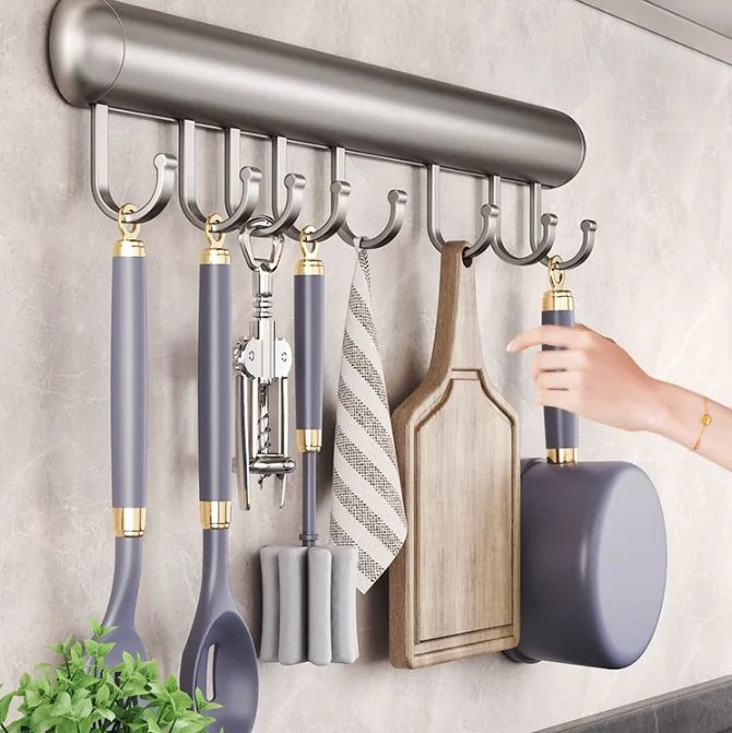 Wall-Mounted Kitchen Utensil Organizer – For Home & Restaurant Use