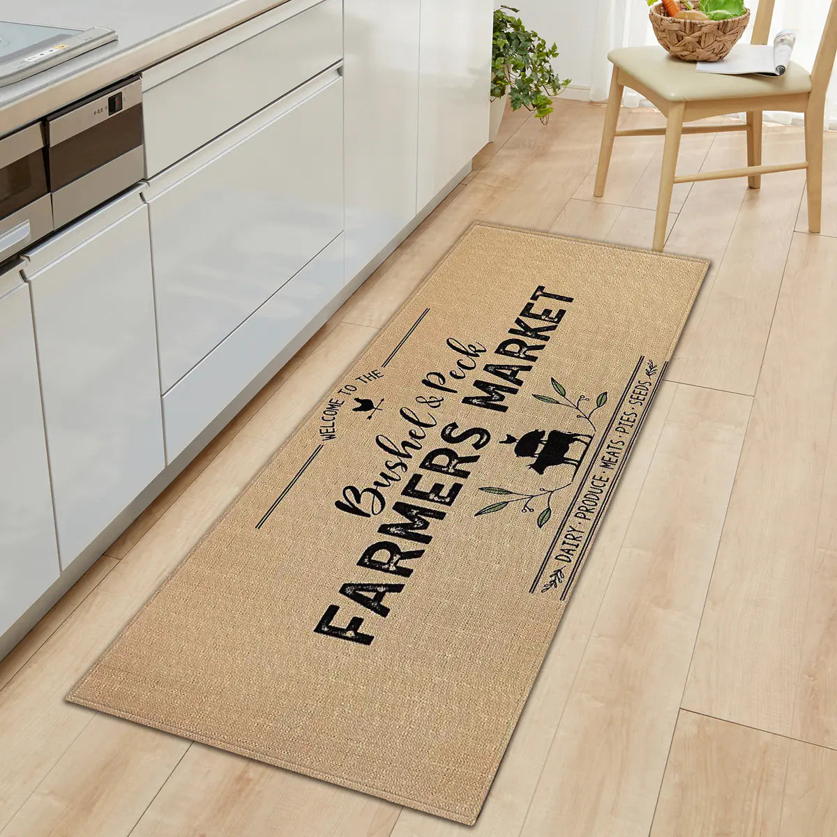 Geometric Kitchen Floor Mats – Non-Slip, Waterproof & Stylish