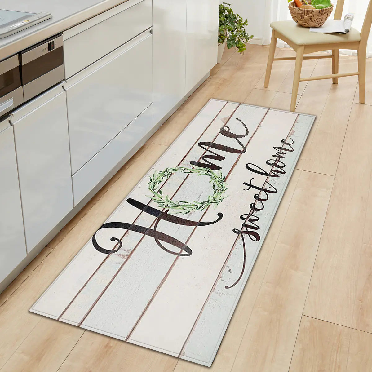 Geometric Kitchen Floor Mats – Non-Slip, Waterproof & Stylish